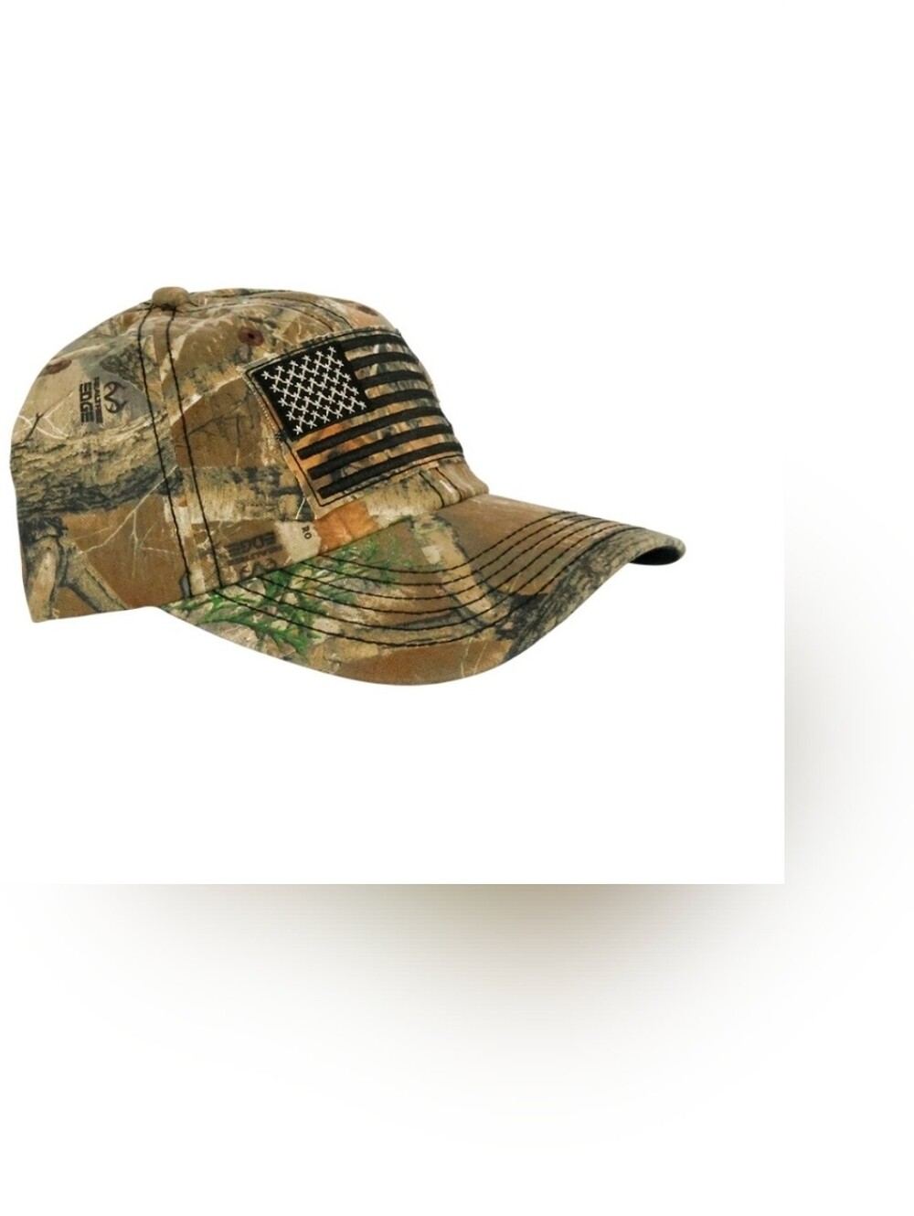 Realtree/ CAT Camouflage Distressed Flag Snap Back